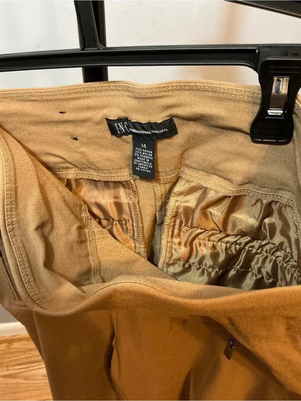 INC International Concepts Stretch Chinos in Khaki